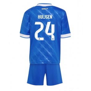 Lacne Dětský Futbalové dres Real Madrid Dean Huijsen #24 2025-26 Krátky Rukáv - Tretina (+ trenírky)